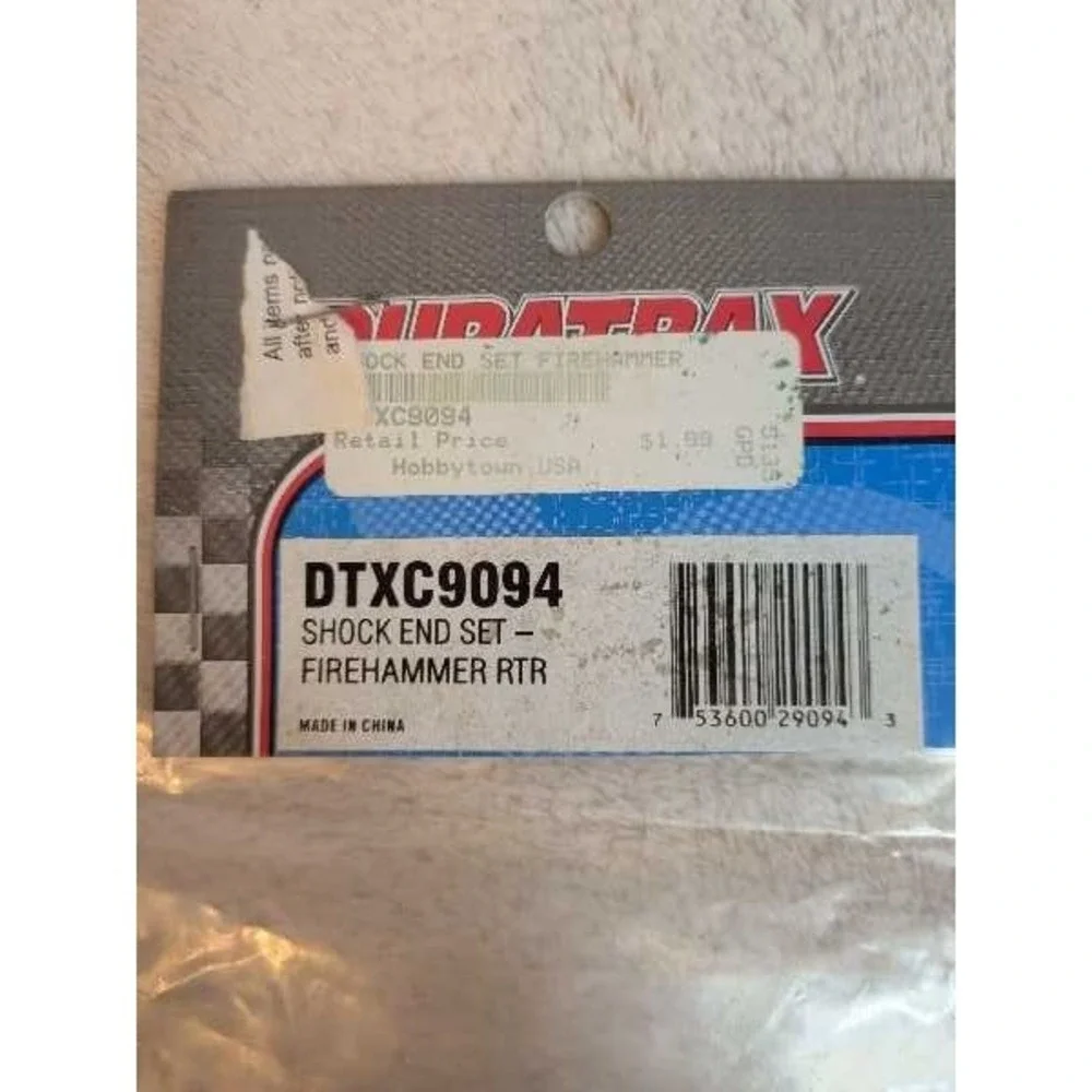 DuraTrax DTXC9094 Shock End Set Firehammer RTR RC Car Part New